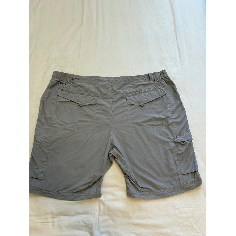 Columbia Silver Ridge Cargo Shorts Mens 48 Grey Omni-Shade‎ Hiking Outdoor UPF